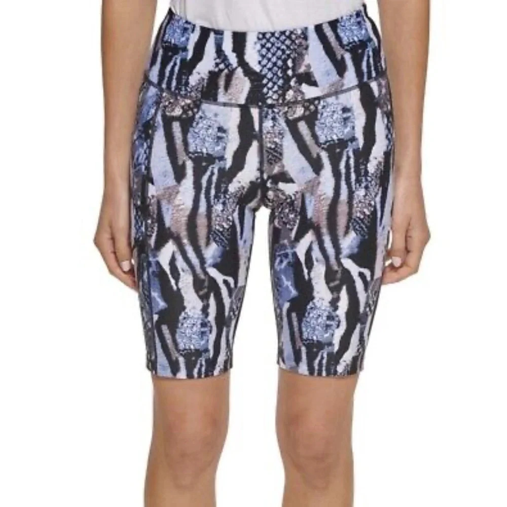 Calvin Klein Women's Bike Short High Rise Fashion Print‎ Animal - Picture 2 of 12